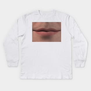 Big Creepy Mouth Kids Long Sleeve T-Shirt